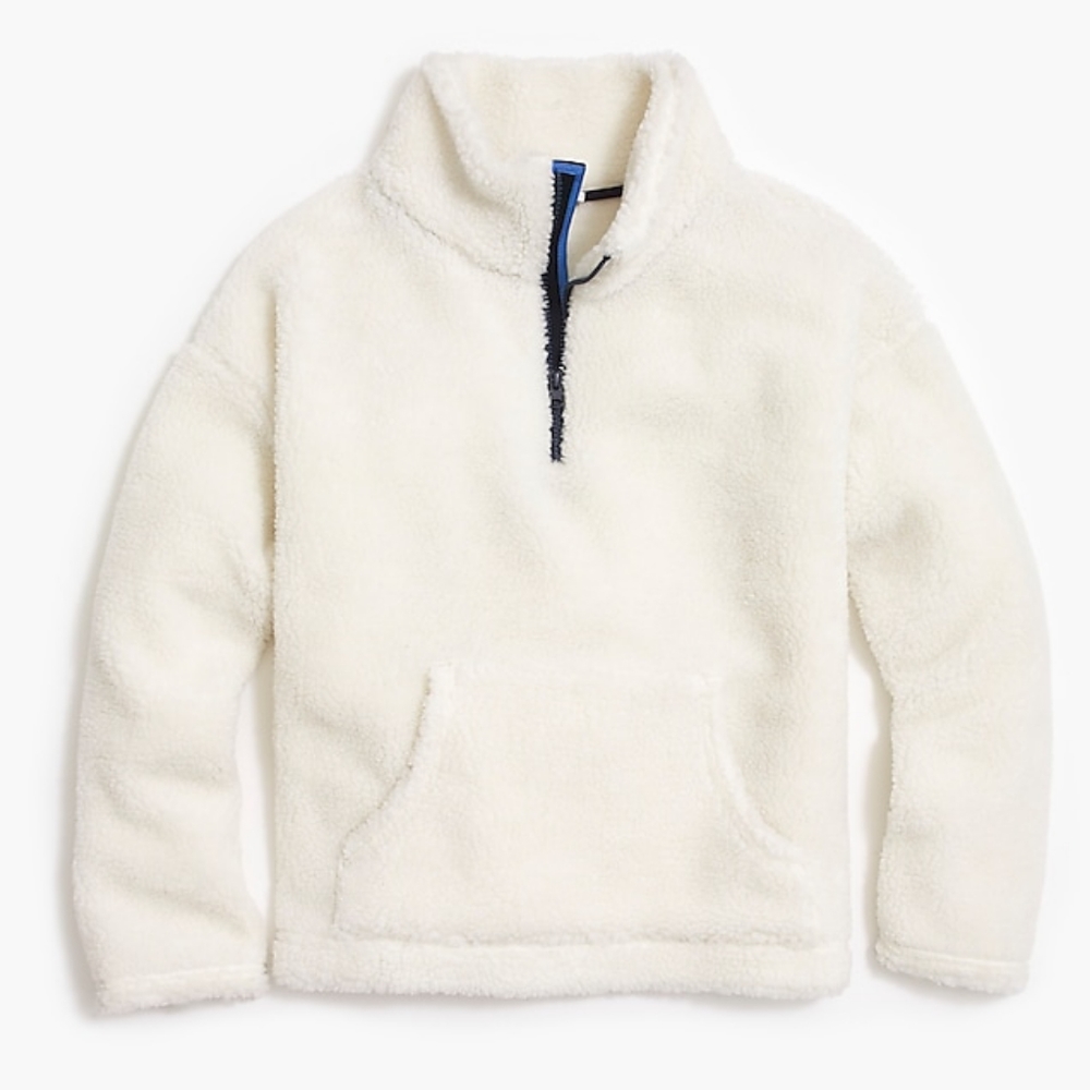 J. Crew XL Womans sherpa pullover jacket